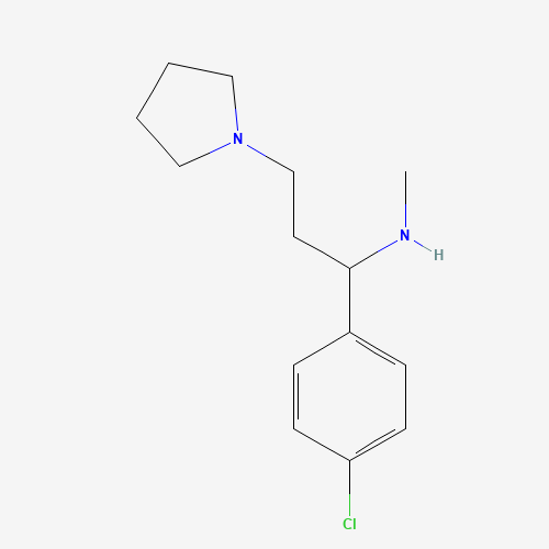 [1-(4-CHLORO-PHENYL)-3-PYRROLIDIN-1-YL-PROPYL]-METHYL-AMINE (CAS: 672309-97-6) - Related Chemical Product
