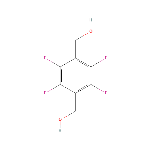 2,3,5,6-Tetrafluoro-1,4-benzenedimethanol (CAS: 92339-07-6) - Chemical Structure and Molecular Formula 