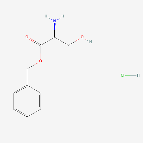 L-Serine benzyl ester hydrochloride (CAS: 60022-62-0) - Chemical Structure and Molecular Formula 