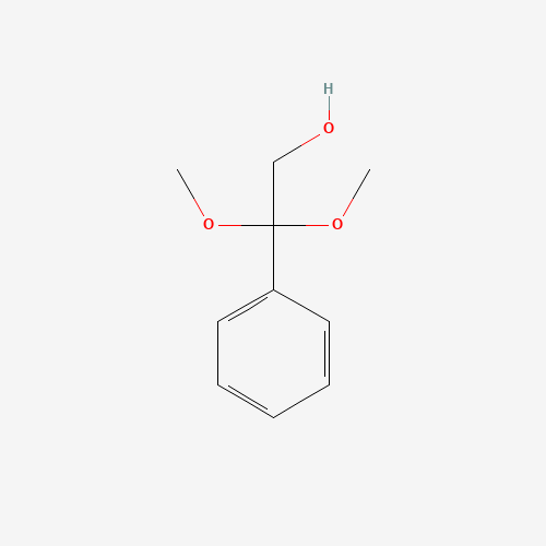 2,2-DIMETHOXY-2-PHENYL-ETHANOL (CAS: 28203-05-6) - Chemical Structure and Molecular Formula 