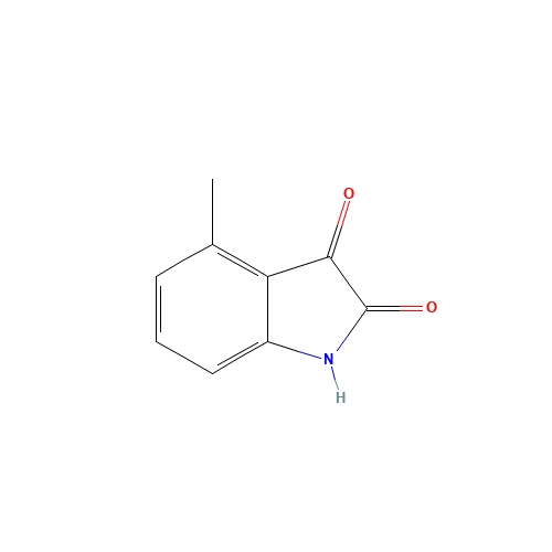 6-methyl-1H-indole-2,3-dione (CAS: 1128-44-5) - Chemical Structure and Molecular Formula 
