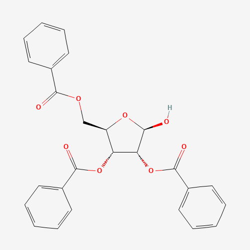 beta-D-Ribofuranose 2,3,5-tribenzoate (CAS: 67525-66-0) - Chemical Structure and Molecular Formula 