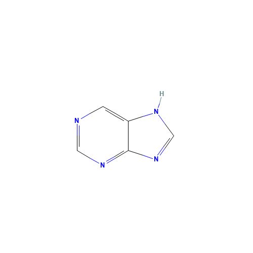 Purine (CAS: 120-73-0) - Chemical Structure and Molecular Formula 