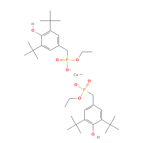 Calcium bis[monoethyl(3,5-di-tert-butyl-4-hydroxylbenzyl)phosphonate] (CAS: 65140-91-2) - Related Chemical Product