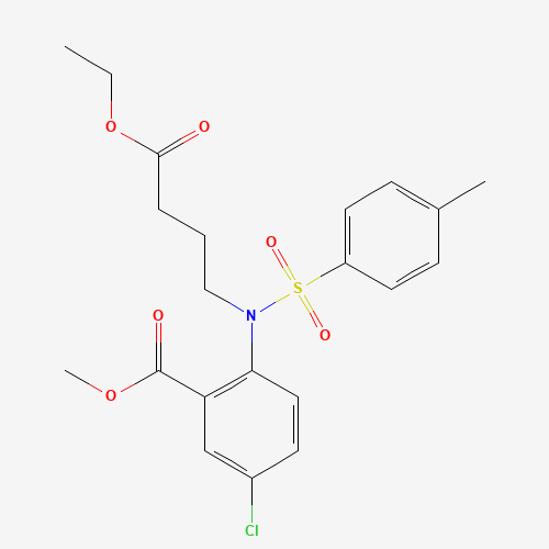 5-Chloro-2-[(4-ethoxy-4-oxobutyl)[(4-methylphenyl)sulfonyl]amino]benzoic acid methyl ester (CAS: 247237-43-0) - Related Chemical Product