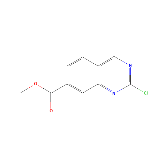 methyl 2-chloroquinazoline-7-carboxylate (CAS: 953039-79-7) - Chemical Structure and Molecular Formula 