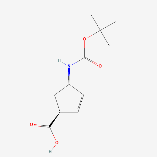 (-)-(1S,4R)-N-BOC-4-AMINOCYCLOPENT-2-ENECARBOXYLIC ACID (CAS: 151907-79-8) - Related Chemical Product