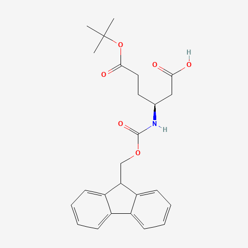 Fmoc-L-beta-homoglutamic acid 6-tert-butyl ester (CAS: 203854-49-3) - Chemical Structure and Molecular Formula 