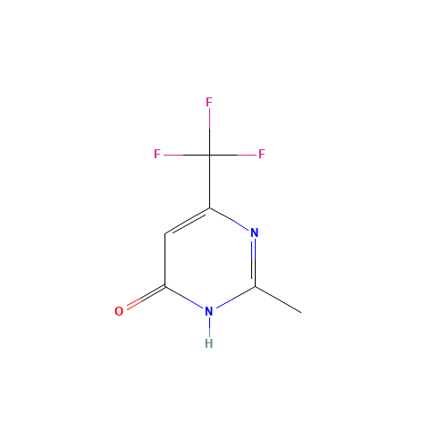 4-HYDROXY-2-METHYL-6-TRIFLUOROMETHYLPYRIMIDINE (CAS: 2836-44-4) - Chemical Structure and Molecular Formula 