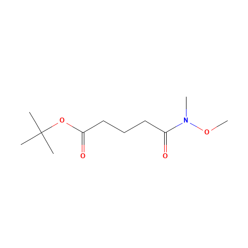 tert-butyl 5-(methoxy(methyl)amino)-5-oxopentanoate (CAS: 192123-40-3) - Chemical Structure and Molecular Formula 