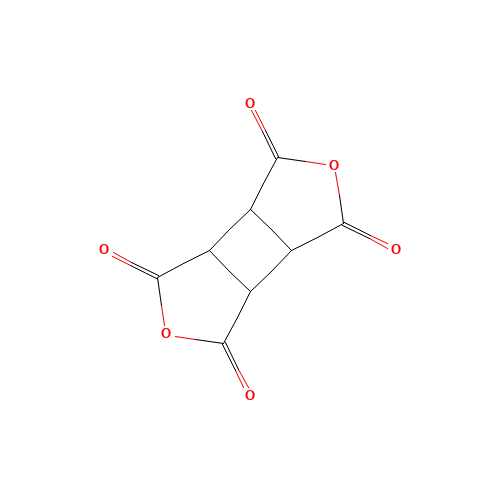 Cyclobutane-1,2,3,4-tetracarboxylic dianhydride (CAS: 4415-87-6) - Chemical Structure and Molecular Formula 