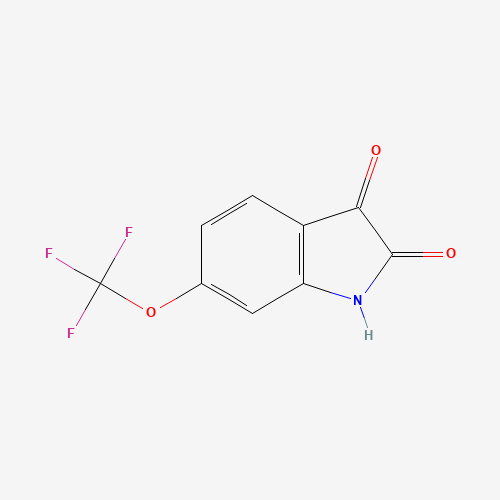 6-(TRIFLUOROMETHOXY)-1H-INDOLE-2,3-DIONE (CAS: 162252-92-8) - Chemical Structure and Molecular Formula 