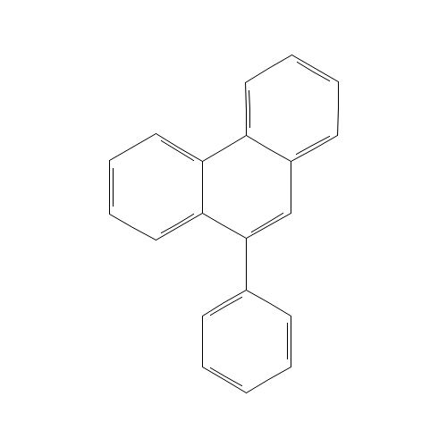 9-PHENYLPHENANTHRENE (CAS: 844-20-2) - Chemical Structure and Molecular Formula 