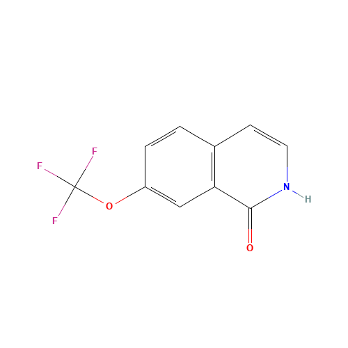 7-(trifluoromethoxy)isoquinolin-1(2H)-one (CAS: 1184917-30-3) - Chemical Structure and Molecular Formula 