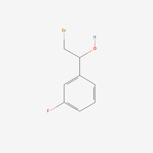 (S)-2-bromo-1-(3-fluorophenyl)ethanol (CAS: 1176484-68-6) - Chemical Structure and Molecular Formula 