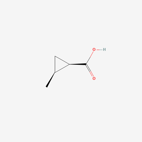 cis-2-methylcyclopropanecarboxylic acid (CAS: 6142-57-0) - Chemical Structure and Molecular Formula 