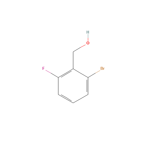 (2-BROMO-6-FLUOROPHENYL)METHANOL (CAS: 261723-33-5) - Chemical Structure and Molecular Formula 