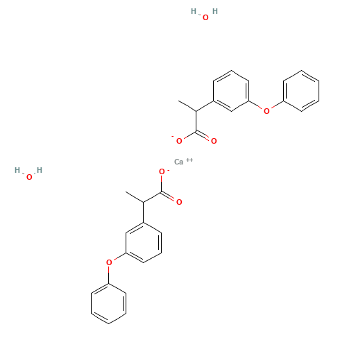 Fenoprofen calcium (CAS: 53746-45-5) - Chemical Structure and Molecular Formula 