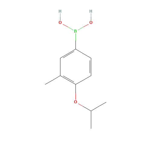 4-ISOPROPOXY-3-METHYLPHENYLBORONIC ACID (CAS: 850568-09-1) - Chemical Structure and Molecular Formula 