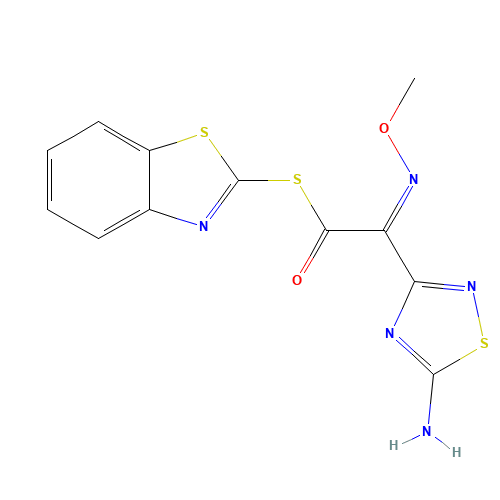 (S)-2-Benzothiazolyl (Z)-2-(5-amino-1,2,4-thiadiazol-3-yl)-2-methoxyiminothioacetate (CAS: 89604-91-1) - Related Chemical Product