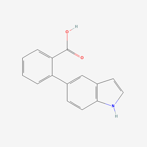 2-(5'-INDOLE)BENZOIC ACID (CAS: 886363-17-3) - Chemical Structure and Molecular Formula 