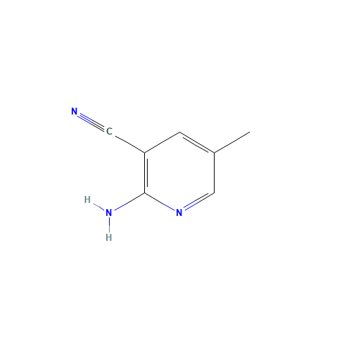 2-AMINO-5-METHYLNICOTINONITRILE (CAS: 38076-78-7) - Chemical Structure and Molecular Formula 