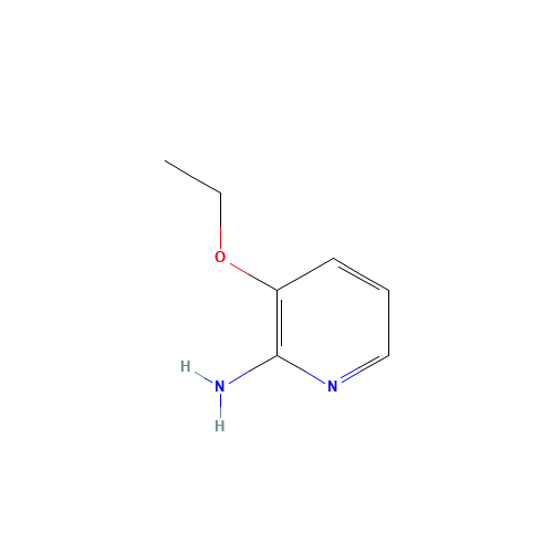 2-Amino-3-ethoxypyridine (CAS: 10006-74-3) - Chemical Structure and Molecular Formula 