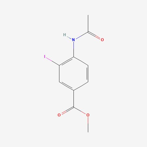 methyl 4-acetamido-3-iodobenzoate (CAS: 190071-23-9) - Chemical Structure and Molecular Formula 