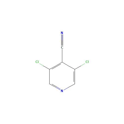 3,5-DICHLORO-4-PYRIDINECARBONITRILE (CAS: 153463-65-1) - Chemical Structure and Molecular Formula 
