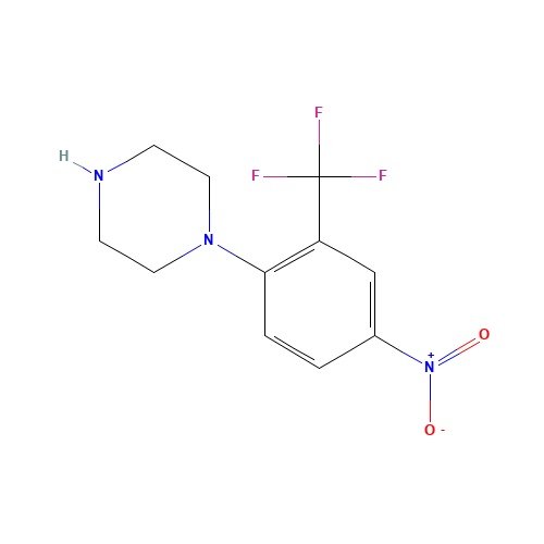 1-(4-NITRO-2-TRIFLUOROMETHYLPHENYL)-PIPERAZINE (CAS: 381242-61-1) - Related Chemical Product