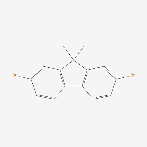 2,7-Dibromo-9,9-dimethylfluorene (CAS: 28320-32-3) - Chemical Structure and Molecular Formula 