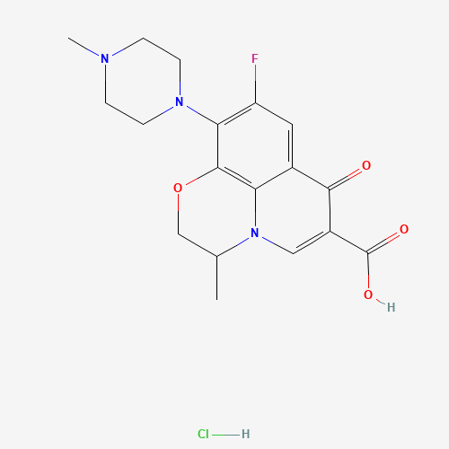 Ofloxacin hydrochloride (CAS: 118120-51-7) - Chemical Structure and Molecular Formula 
