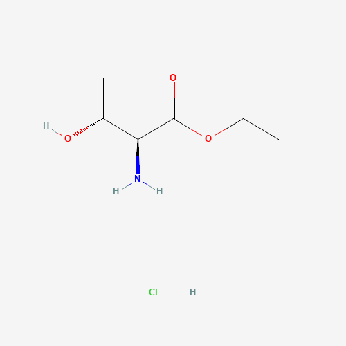 L-THREONINE ETHYL ESTER HYDROCHLORIDE (CAS: 39994-70-2) - Chemical Structure and Molecular Formula 