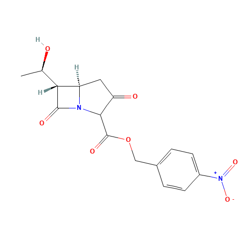 p-Nitrobenzyl-6-(1-hydroxyethyl)-1-azabicyclo(3.2.0)heptane-3,7-dione-2-carboxylate (CAS: 74288-40-7) - Related Chemical Product