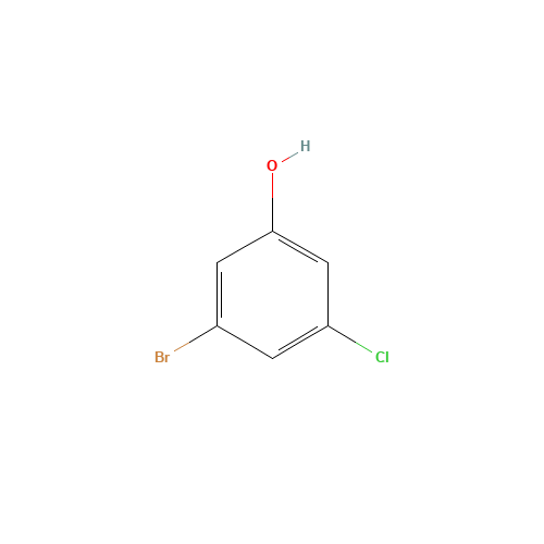 3-Bromo-5-chlorophenol (CAS: 56962-04-0) - Chemical Structure and Molecular Formula 