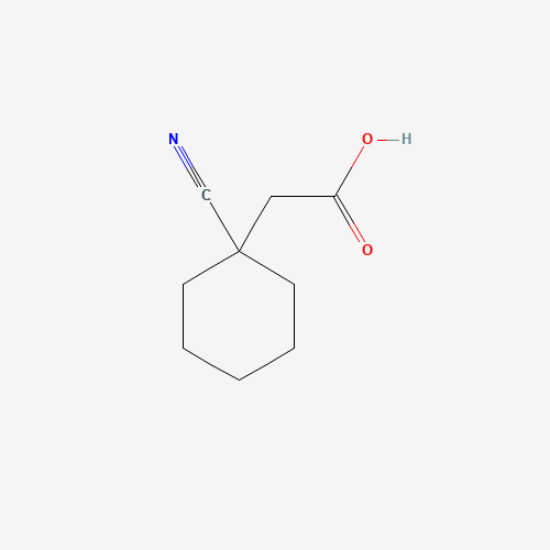 1-Cyanocyclohexaneacetic acid (CAS: 133481-09-1) - Chemical Structure and Molecular Formula 