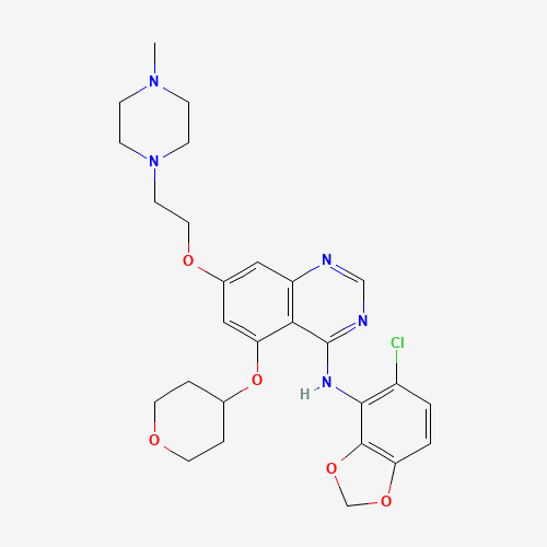 Saracatinib (CAS: 379231-04-6) - Chemical Structure and Molecular Formula 