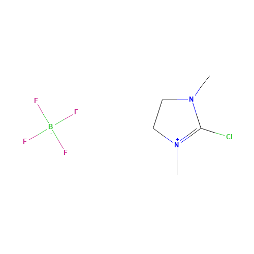 2-Chloro-1,3-dimethylimidazolidinium tetrafluoroborate (CAS: 153433-26-2) - Chemical Structure and Molecular Formula 