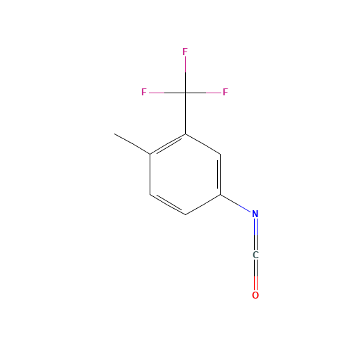 3-(TRIFLUOROMETHYL)-4-METHYLPHENYL ISOC& (CAS: 51903-64-1) - Chemical Structure and Molecular Formula 