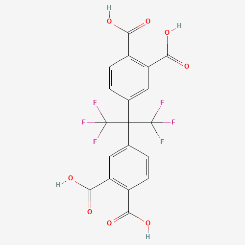 4,4'-(HEXAFLUOROISOPROPYLIDENE)DIPHTHALIC ACID (CAS: 3016-76-0) - Chemical Structure and Molecular Formula 