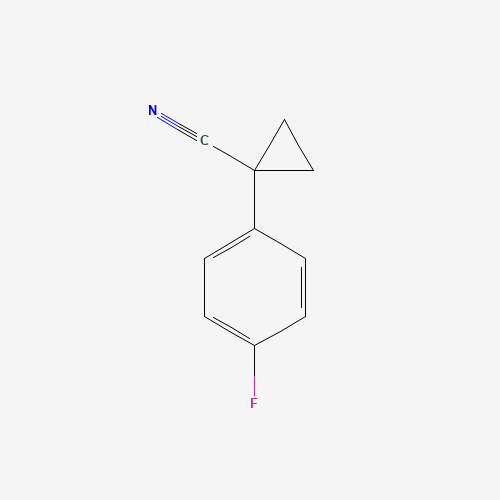 1-(4-FLUORO-PHENYL)-CYCLOPROPANECARBONITRILE (CAS: 97009-67-1) - Chemical Structure and Molecular Formula 