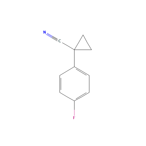 1-(4-FLUORO-PHENYL)-CYCLOPROPANECARBONITRILE (CAS: 97009-67-1) - Chemical Structure and Molecular Formula 