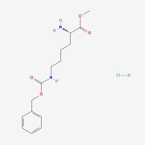 H-LYS(Z)-OME HCL (CAS: 27894-50-4) - Chemical Structure and Molecular Formula 