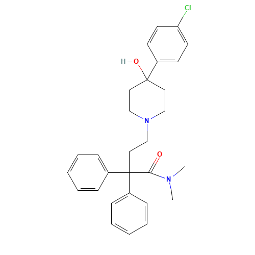 Loperamide (CAS: 53179-11-6) - Chemical Structure and Molecular Formula 