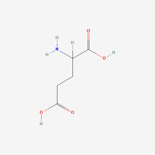 DL-Glutamic acid (CAS: 617-65-2) - Chemical Structure and Molecular Formula 