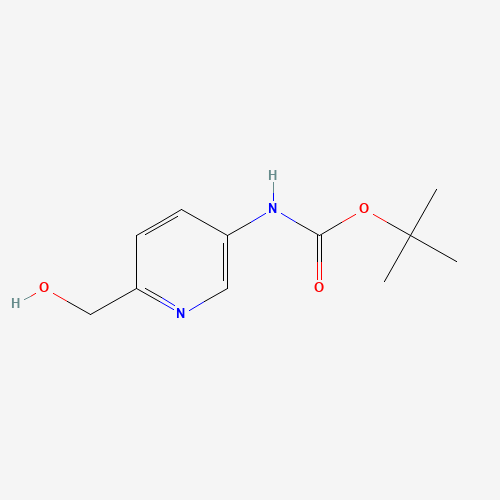 tert-butyl 6-(hydroxymethyl)pyridin-3-ylcarbamate (CAS: 323578-38-7) - Chemical Structure and Molecular Formula 