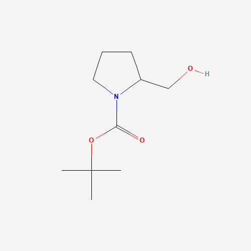 2-HYDROXYMETHYL-PYRROLIDINE-1-CARBOXYLIC ACID TERT-BUTYL ESTER (CAS: 170491-63-1) - Chemical Structure and Molecular Formula 