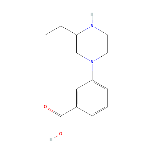 1-(3-carboxyphenyl)-3-ethyl-piperazine (CAS: 1131622-37-1) - Related Chemical Product