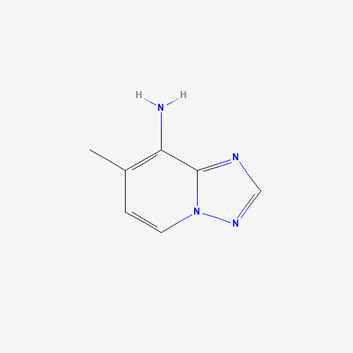 7-methyl-[1,2,4]triazolo[1,5-a]pyridin-8-amine (CAS: 1150617-78-9) - Chemical Structure and Molecular Formula 