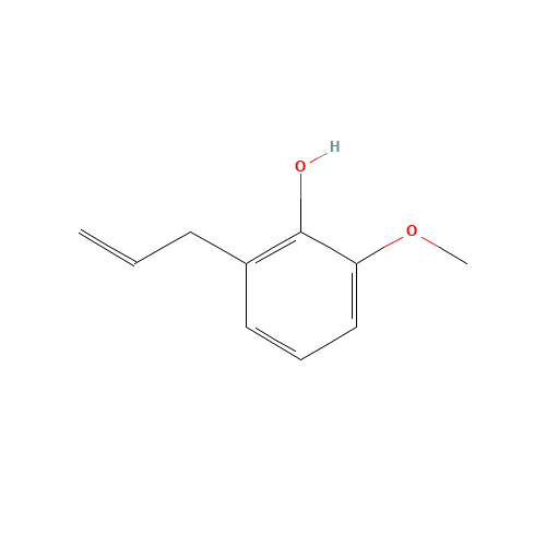 O-EUGENOL (CAS: 579-60-2) - Chemical Structure and Molecular Formula 